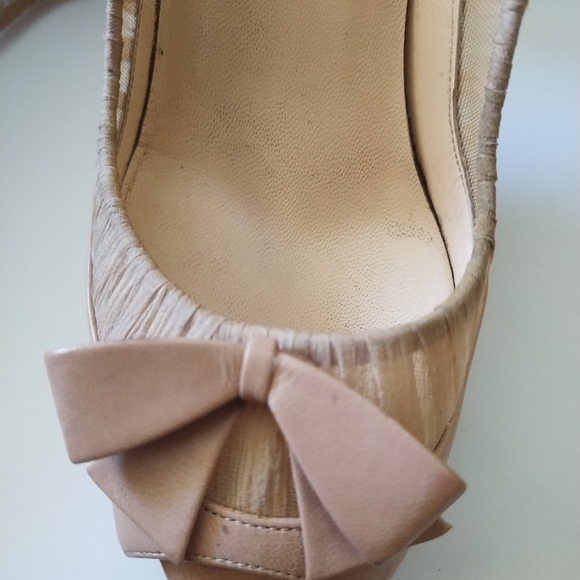 CHRISTIAN LOUBOUTIN ANGELIQUE 100 KID/CHIFFON PUMP'S - Picture 5 of 16